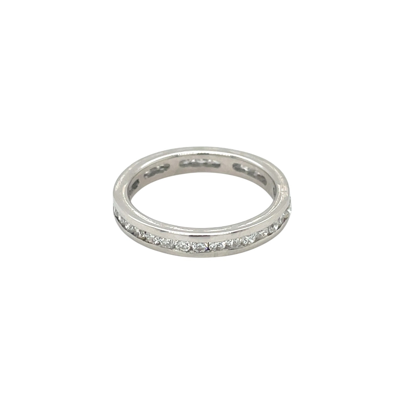 18ct White Gold Diamond Full Eternity Ring (M1/2)