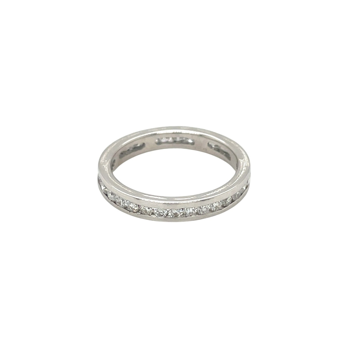 18ct White Gold Diamond Full Eternity Ring (M1/2)