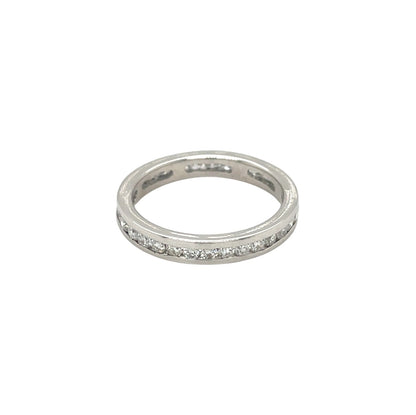 18ct White Gold Diamond Full Eternity Ring (M1/2)