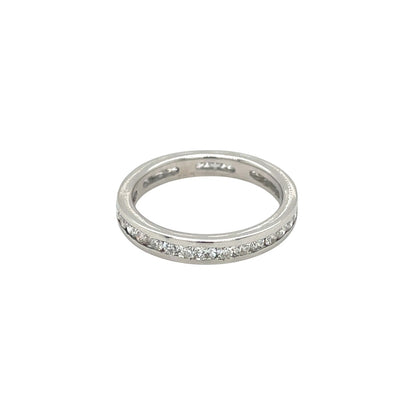 18ct White Gold Diamond Full Eternity Ring (M1/2)