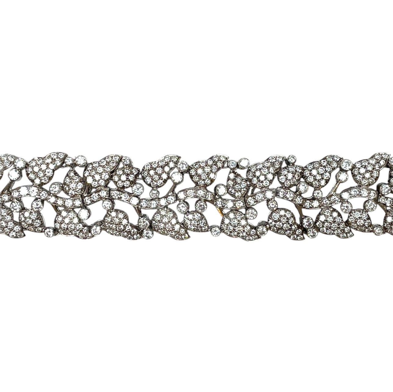 18ct White Gold Diamond Bracelet (7")