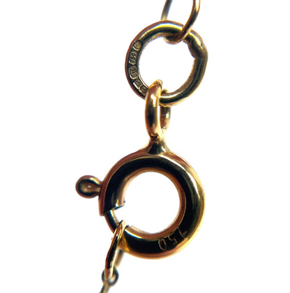 18ct Yellow Gold Opal & Diamond Pendant & Chain (18")