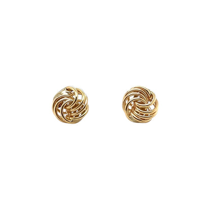 9ct Yellow Gold Fancy Stud Earrings