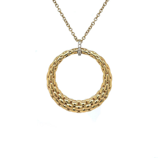 18ct Yellow Gold & Diamond 'Lovely Daisy' Fope Necklace