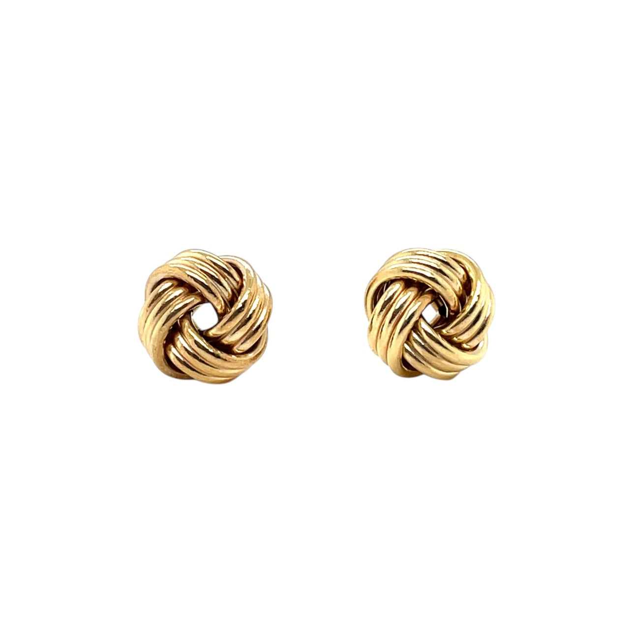 9ct Yellow Gold Knot Stud Earrings