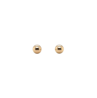9ct Yellow Gold Ball Stud Earrings (4mm)