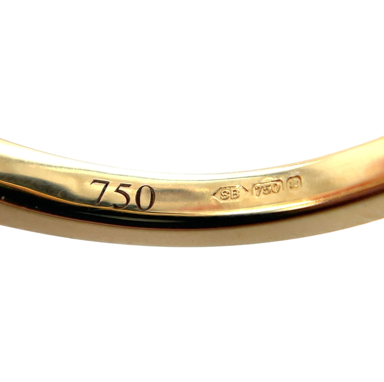 18ct Yellow Gold Sapphire & Diamond Three Stone Ring (M)