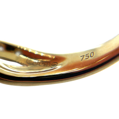 18ct Yellow Gold Diamond Twisted Ring (M1/2)