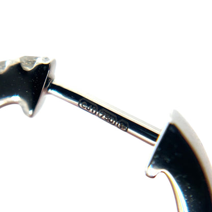 18ct White Gold Diamond Hoop Earrings