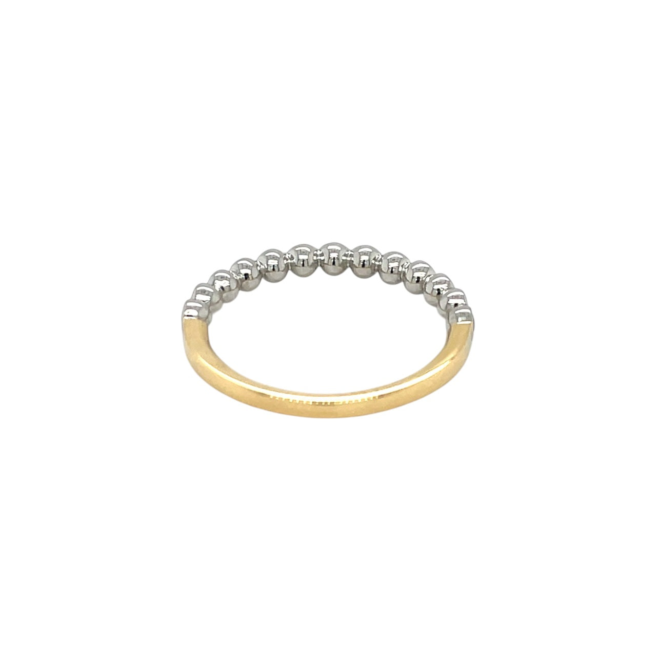 18ct Yellow Gold & Platinum Sapphire & Diamond Cup Set Half Eternity Ring (N)