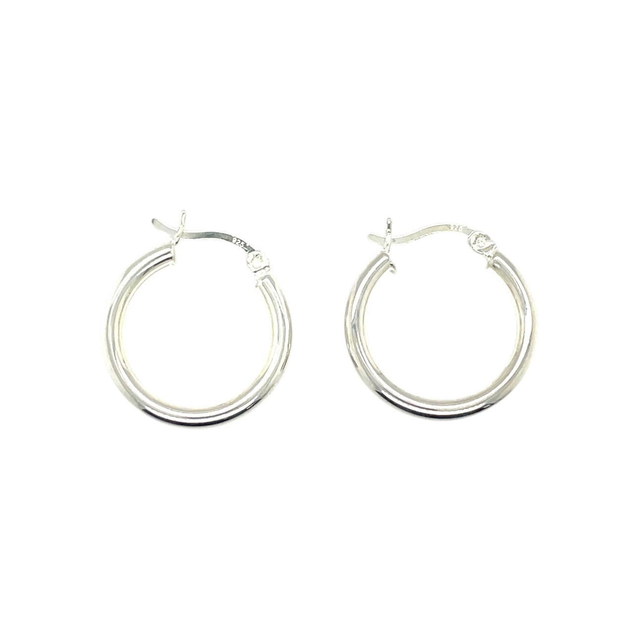 Silver Duo Huggie Earrings
