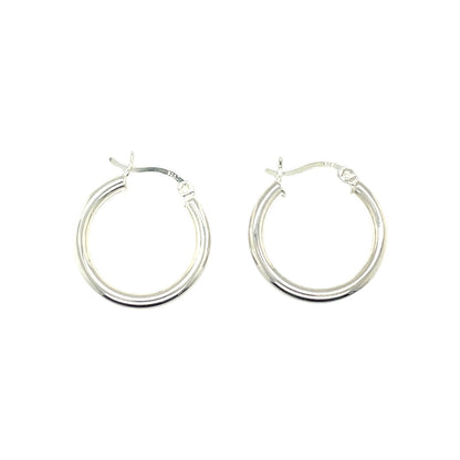 Silver Duo Huggie Earrings