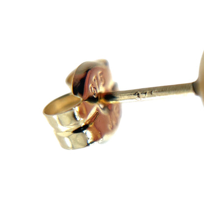 9ct Yellow Gold Satin Star Ball Stud Earrings (7mm)