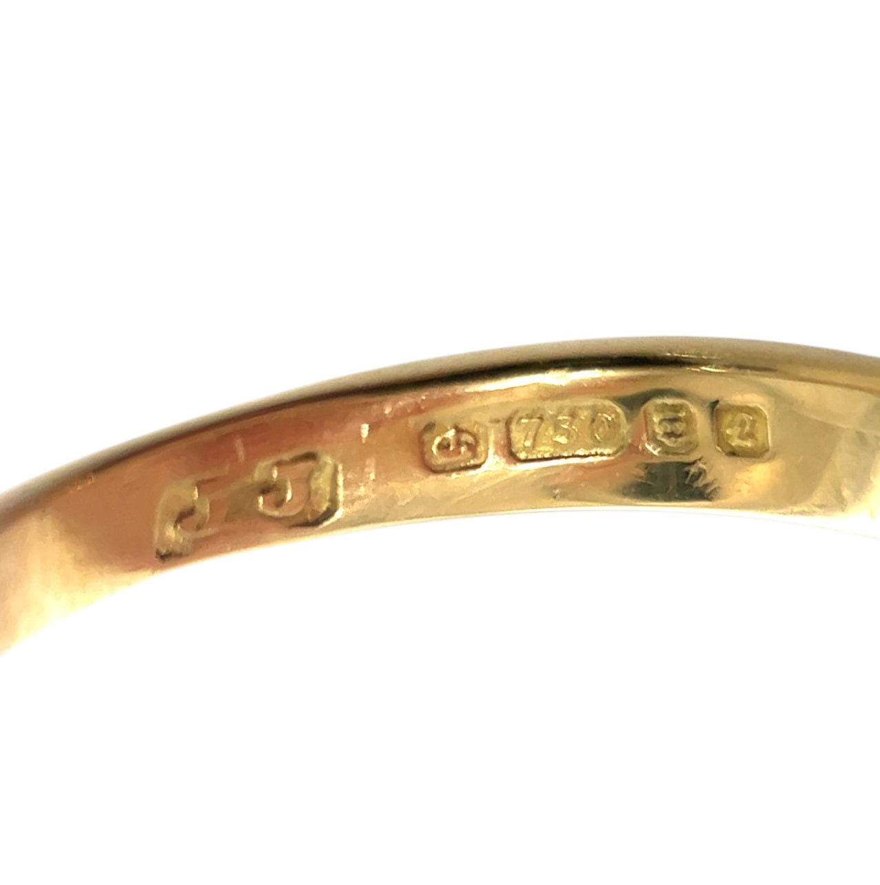 18ct Yellow Gold Three Stone Diamond Ring (N)