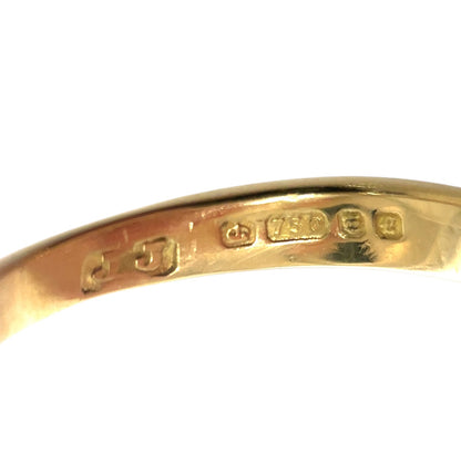 18ct Yellow Gold Three Stone Diamond Ring (N)