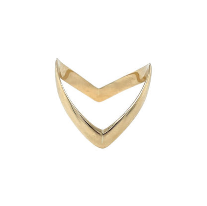 9ct Yellow Gold Wishbone Ring (S)