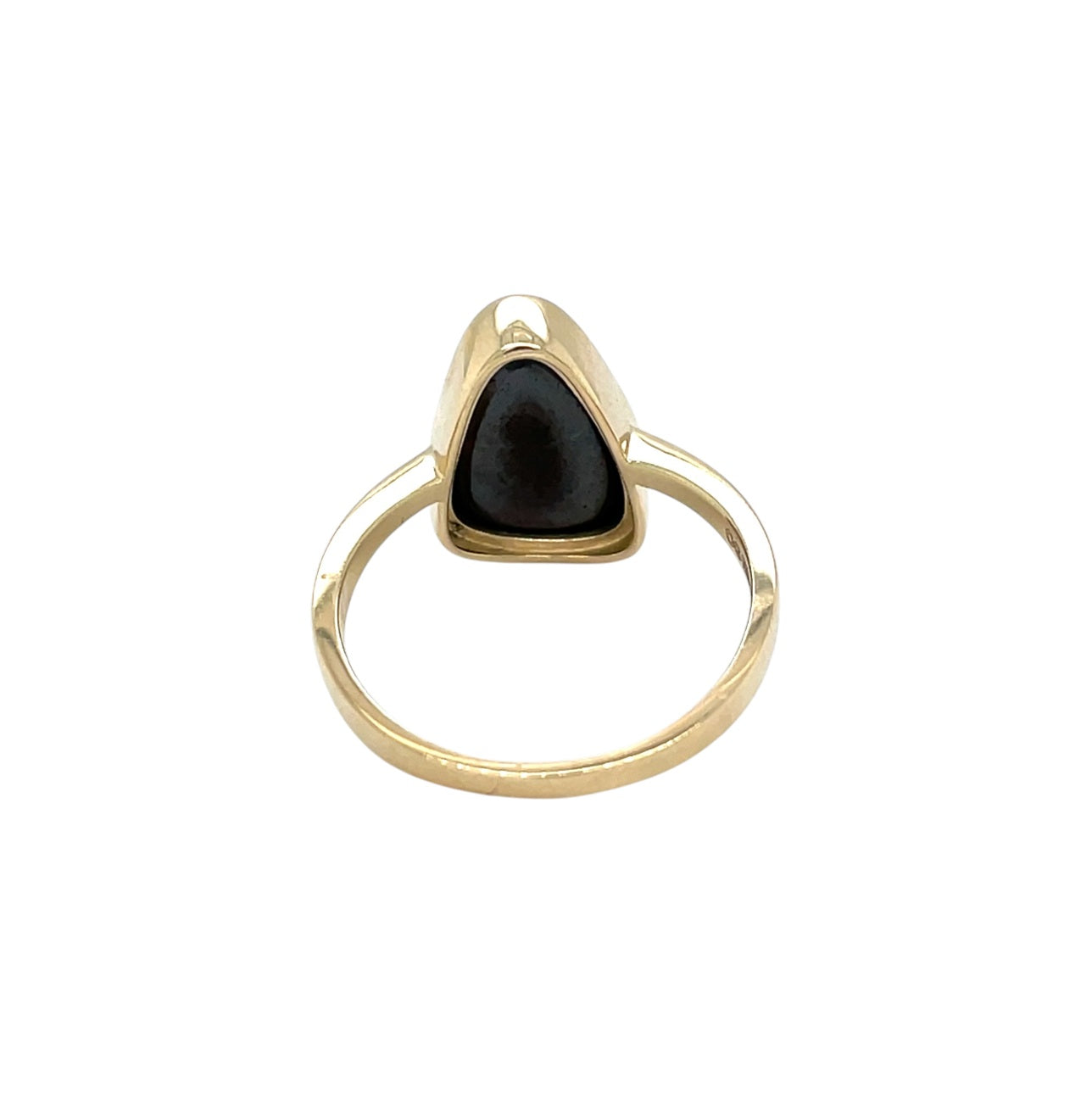 9ct Yellow Gold Doublet Opal Ring (O)