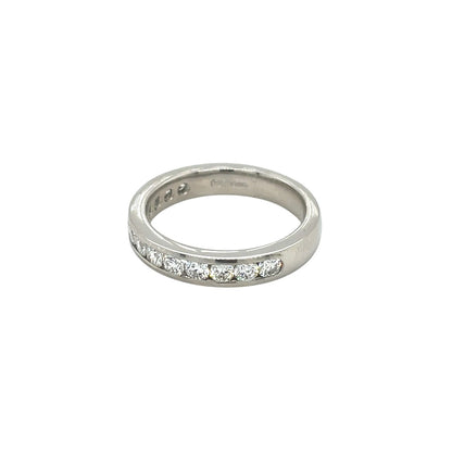 Platinum Diamond Channel Set Eternity Ring (L1/2)