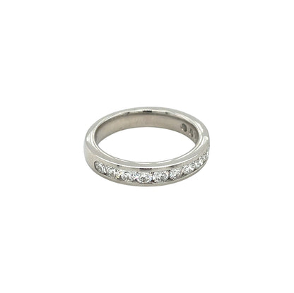 Platinum Diamond Channel Set Eternity Ring (L1/2)