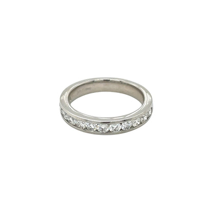 Platinum Diamond Channel Set Eternity Ring (L1/2)
