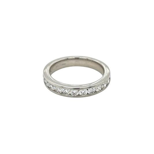 Platinum Diamond Channel Set Eternity Ring (L 1/2)