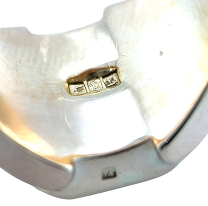 18ct Yellow Gold Hematite Intaglio Gents Ring (O)