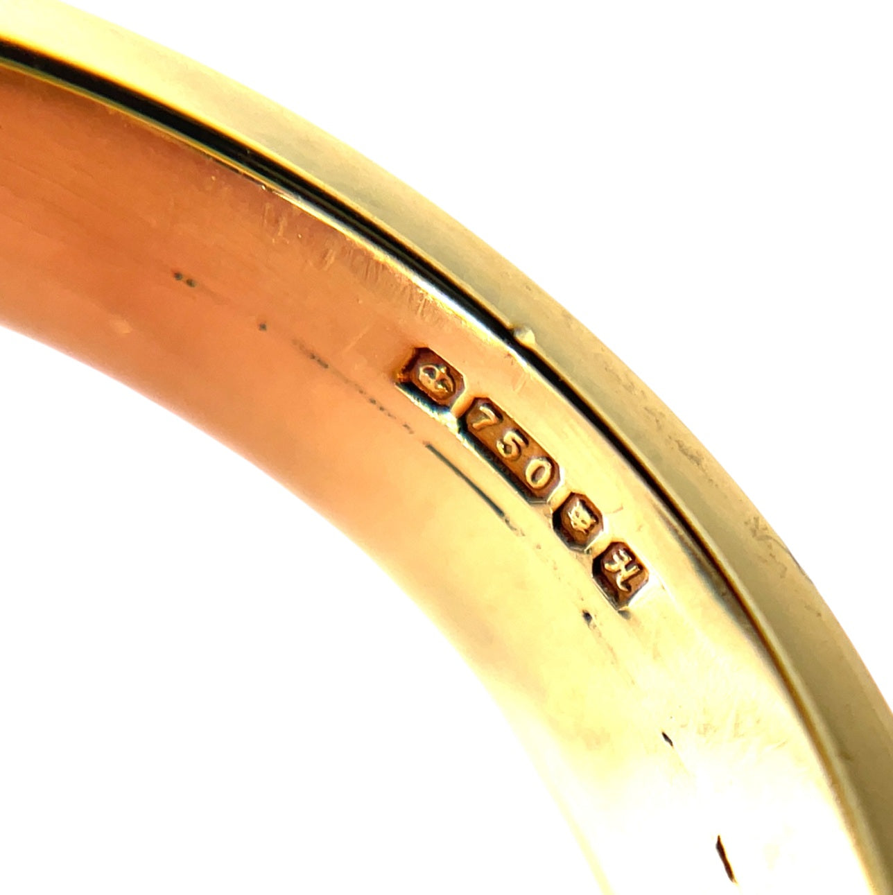 9ct Yellow Gold Sapphire & Diamond Snake Ring (M)