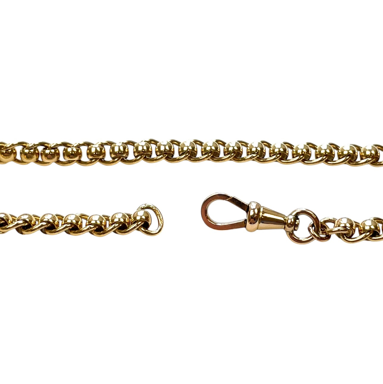 Yellow Gold Roller Ball Necklace (20")