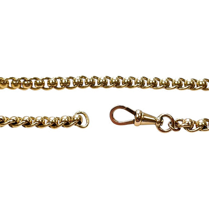 Yellow Gold Roller Ball Necklace (20")