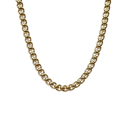 Yellow Gold Roller Ball Necklace (20")