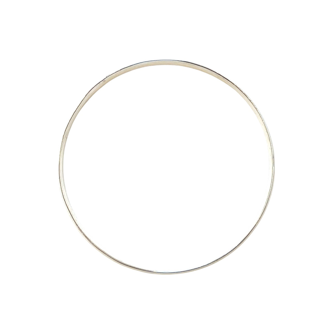 Silver Solid Round Court Bangle