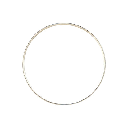 Silver Solid Round Court Bangle