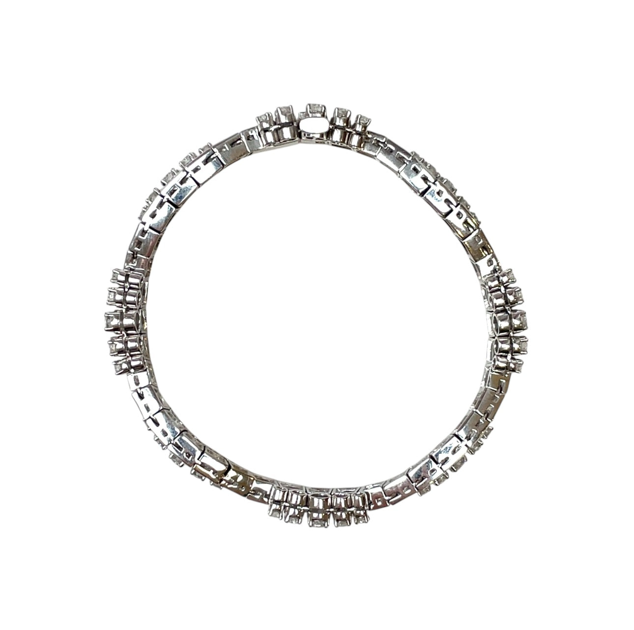 18ct White Gold Diamond Bracelet (7")