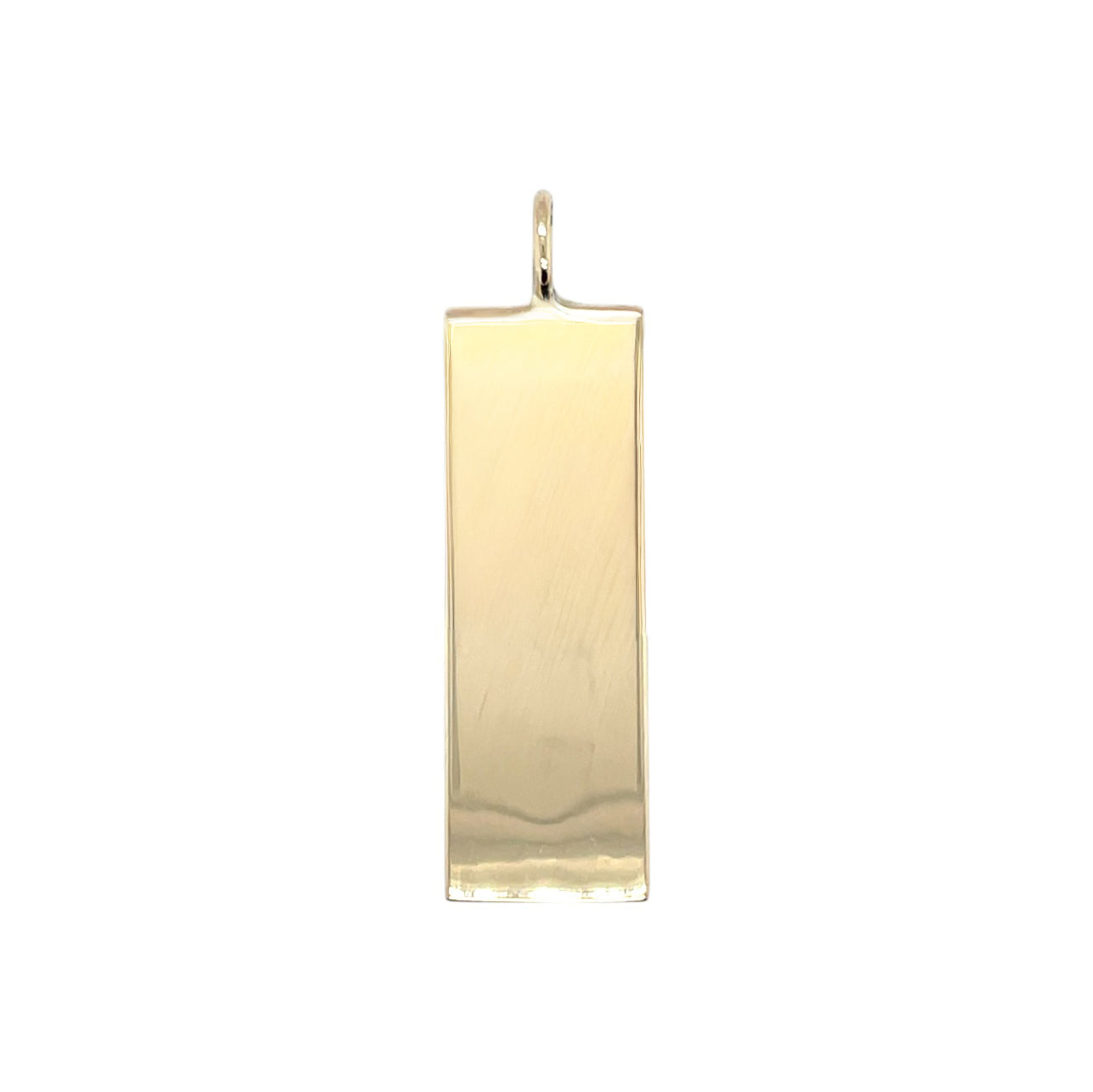 9ct Yellow Gold Feature Hallmark Ingot Pendant