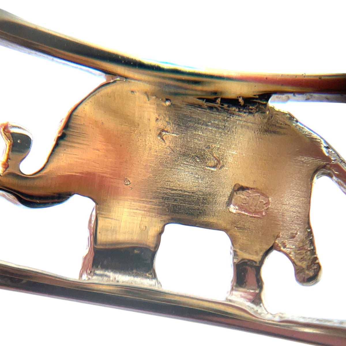 14ct Yellow Gold Elephant Ring (S)
