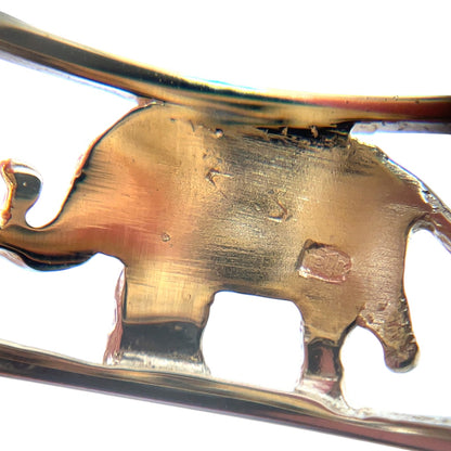 14ct Yellow Gold Elephant Ring (S)