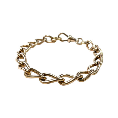 9ct Yellow Gold Fancy Link Bracelet (7")
