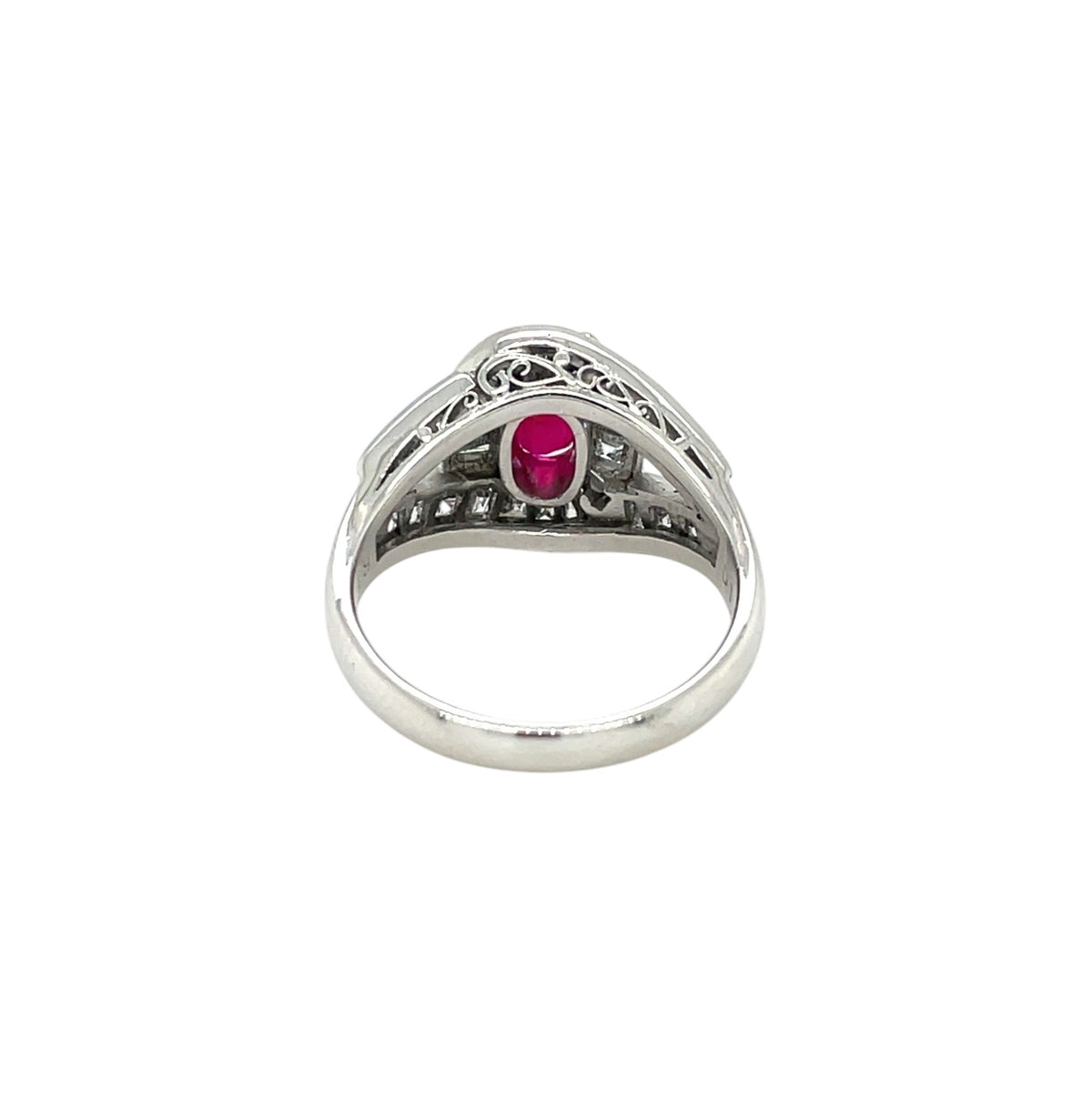 Platinum Ruby & Diamond Ring (L)