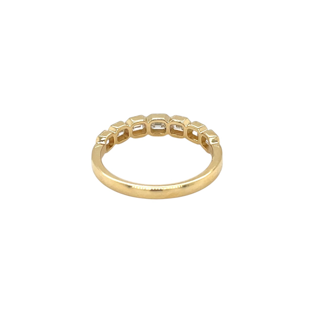 18ct Yellow Gold Diamond Half-Set Eternity Ring (N)