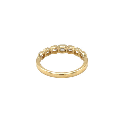 18ct Yellow Gold Diamond Half-Set Eternity Ring (N)