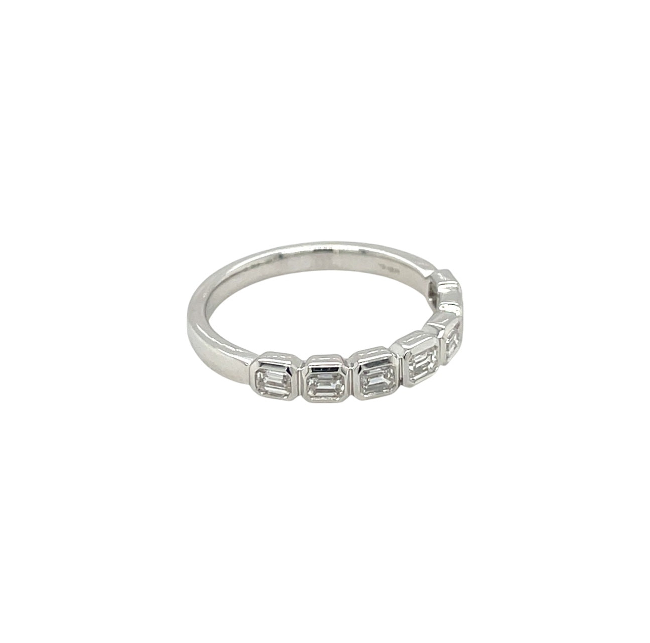 Platinum Diamond Half-Set Eternity Ring (N)