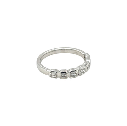 Platinum Diamond Half-Set Eternity Ring (N)