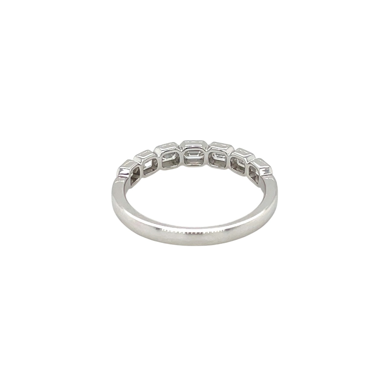 Platinum Diamond Half-Set Eternity Ring (N)