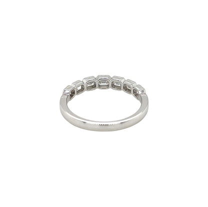 Platinum Diamond Half-Set Eternity Ring (N)