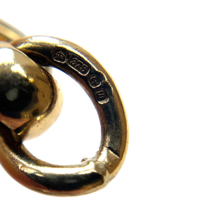 9ct Yellow Gold Rollerball Style Chain (17")