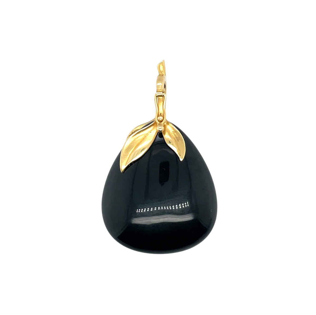 18ct Yellow Gold Annoushka Drusy Black Onyx Pendant