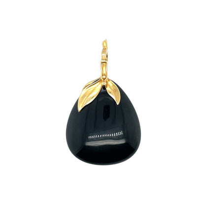 18ct Yellow Gold Annoushka Drusy Black Onyx Pendant