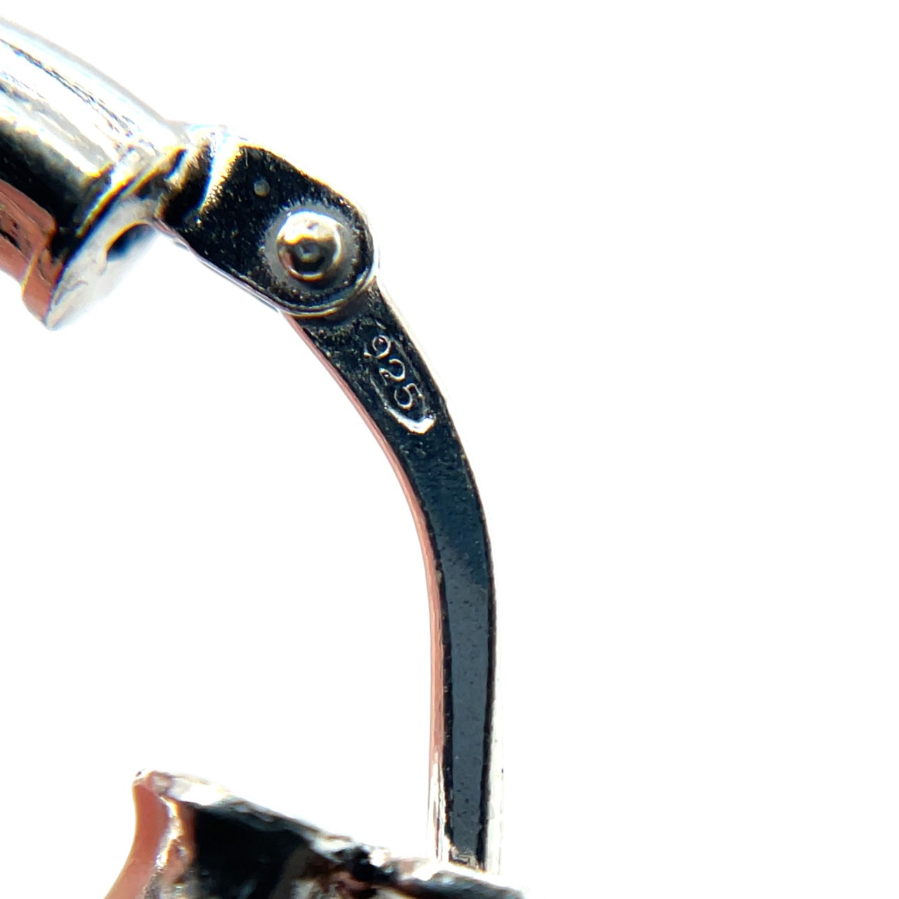 Silver Twisted Hoop Earrings
