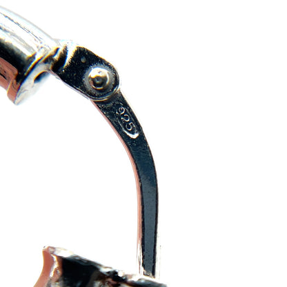 Silver Twisted Hoop Earrings