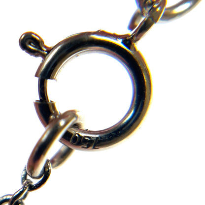 18ct White Gold Multi Gemstone Station Bracelet (7")